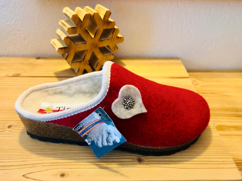 CIABATTA TIROLESE MERINOS LANA DONNA BRAIES - Silvanello Calzature